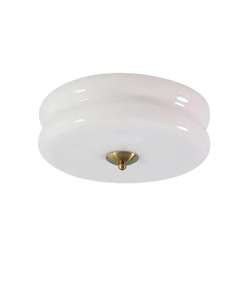 Art Deco Plafondlamp In Beige Met Chroom Accent En Warme Sfeerverlichting | Sansoti
