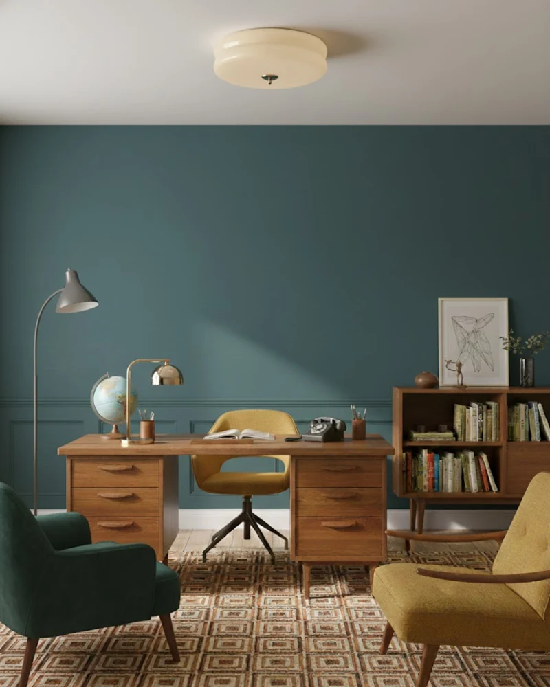 Art Deco Plafondlamp In Beige Met Chroom Accent En Warme Sfeerverlichting | Sansoti
