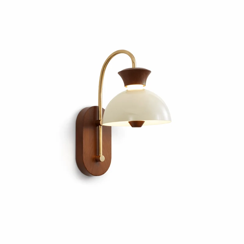 Wood Arc Wall Lamp