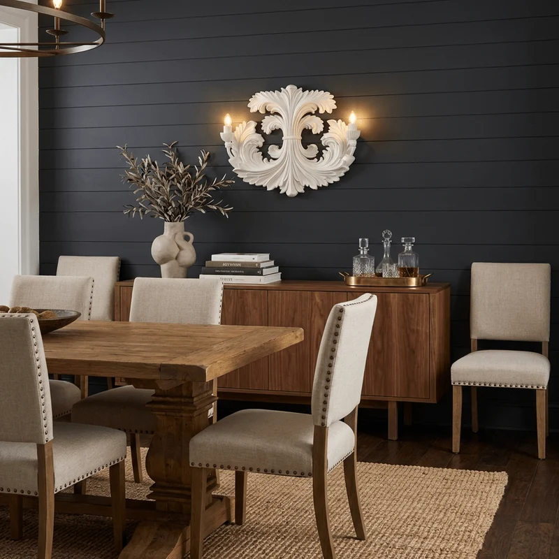 Klassieke Barok Wandlamp Met Florale Gipsdetails En Dubbele Lichtbron Voor Sfeervolle Binnenverlichting | Sansoti