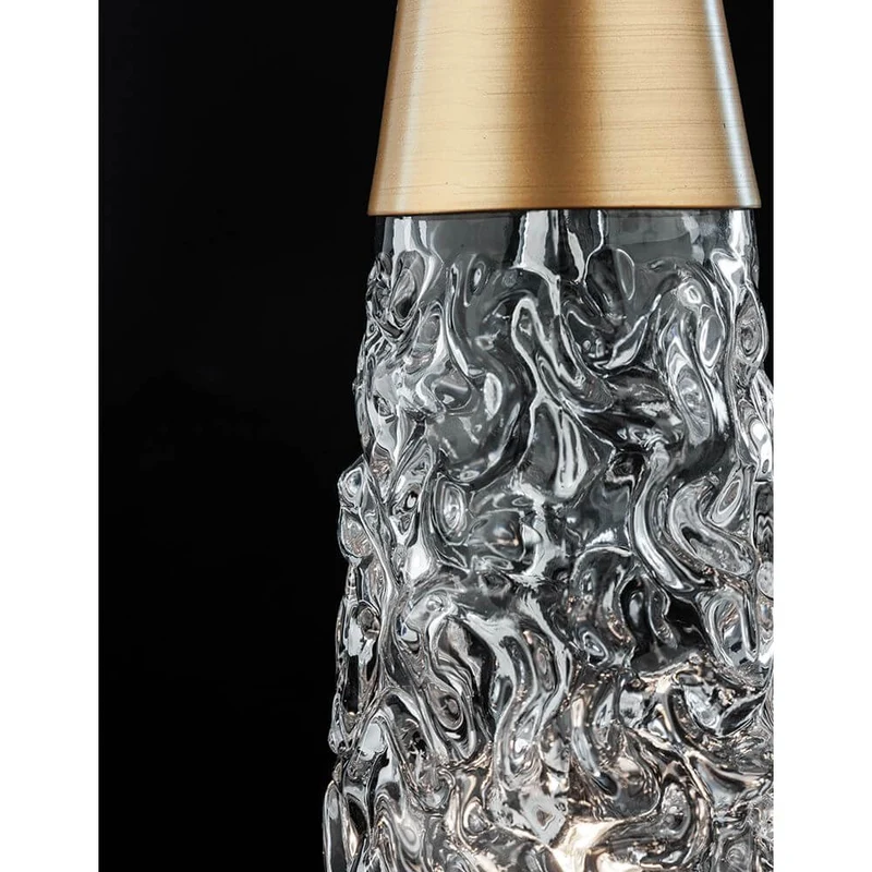 Nova Luce Kovac Pendellampe Stahl Gold