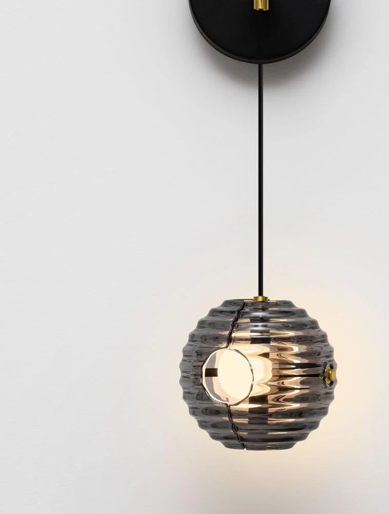 Las LED Wandleuchte 3000K Schwarz, Gold