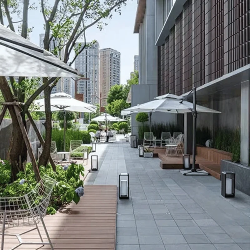 Solar LED Padverlichting Aluminium Frame Grijs Waterdicht IP65 Gazon Tuin Terras Galerij Buitenverlichting | Sansoti