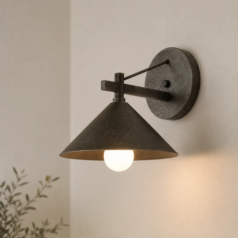 Industriële Buitenwandlamp Waterdicht Metaal E27 Fitting Zwart Goud Brons Balkon Terras Tuin Verlichting | Sansoti
