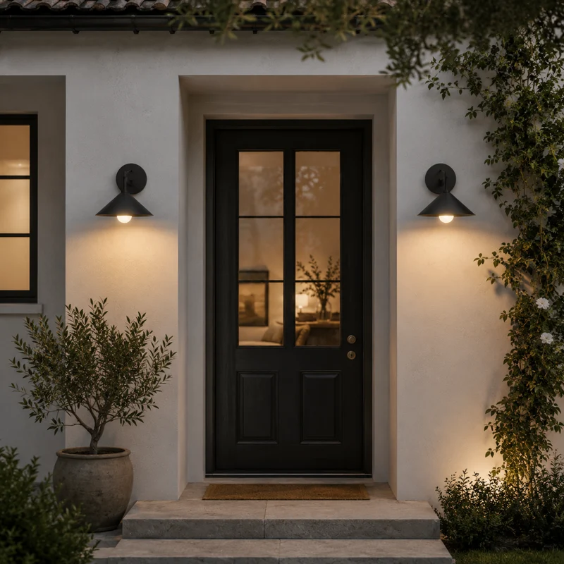 Industriële Buitenwandlamp Waterdicht Metaal E27 Fitting Zwart Goud Brons Balkon Terras Tuin Verlichting | Sansoti