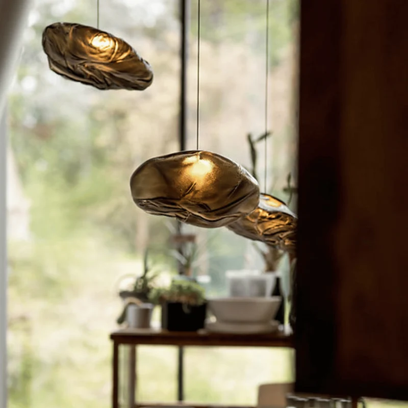 Glazen Hanglamp Wolkvorm Ø20-40cm Rookgrijs Amber Helder LED G9 Verstelbaar Scandinavisch Design Eetkamer | Sansoti