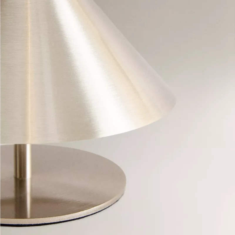 Draagbare LED Tafellamp met Aanraakbediening Dimbaar Oplaadbaar Goud Zilver IJzer ABS 3 Standen Sfeerlamp | Sansoti