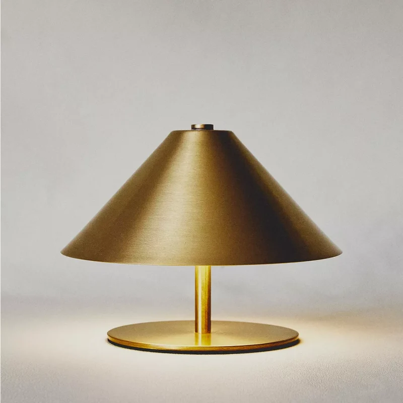 Draagbare LED Tafellamp met Aanraakbediening Dimbaar Oplaadbaar Goud Zilver IJzer ABS 3 Standen Sfeerlamp | Sansoti
