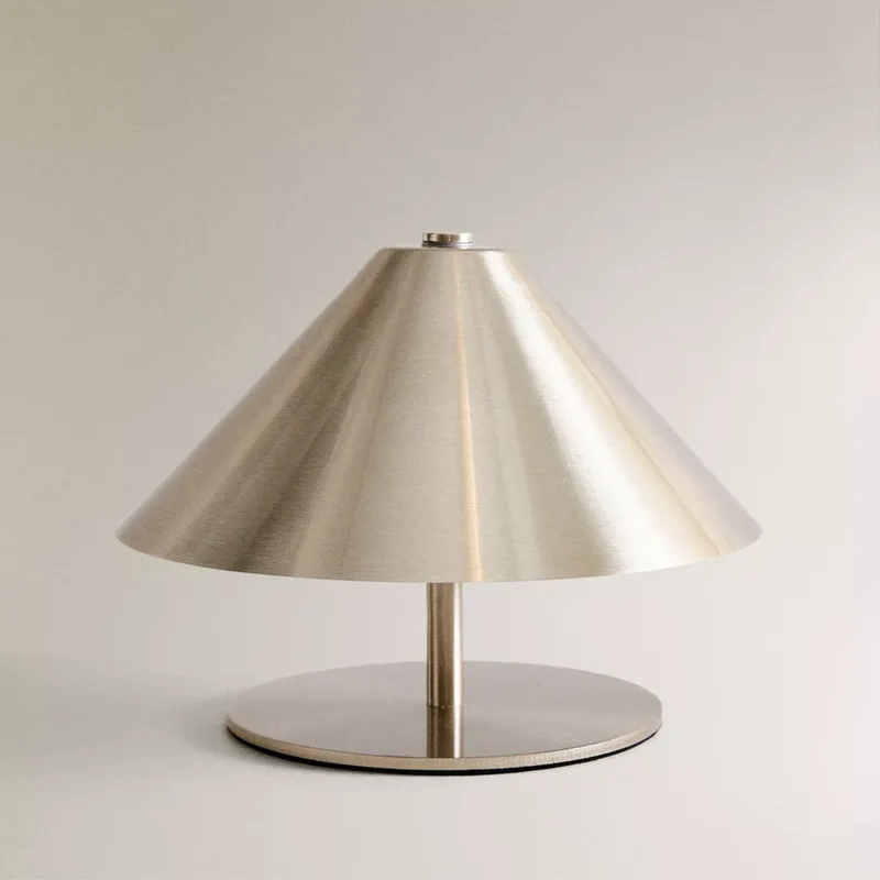 Draagbare LED Tafellamp met Aanraakbediening Dimbaar Oplaadbaar Goud Zilver IJzer ABS 3 Standen Sfeerlamp | Sansoti