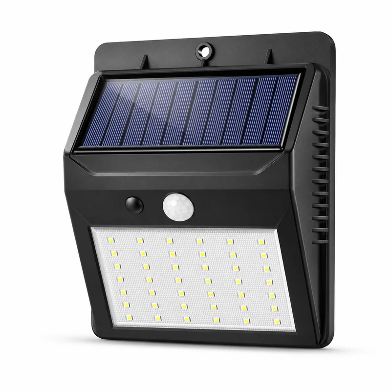 Zonne-energie Wandlamp met Bewegingssensor Waterdicht voor Tuin Buiten Automatische LED Buitenverlichting | Sansoti