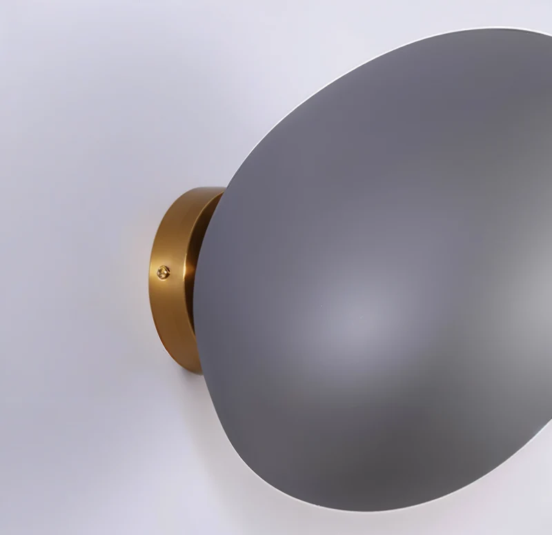 Glazen Wandlamp LED Warm Licht Metalen Rand Woonkamer Slaapkamer Hal Scandinavisch Design Modern Interieur | Sansoti