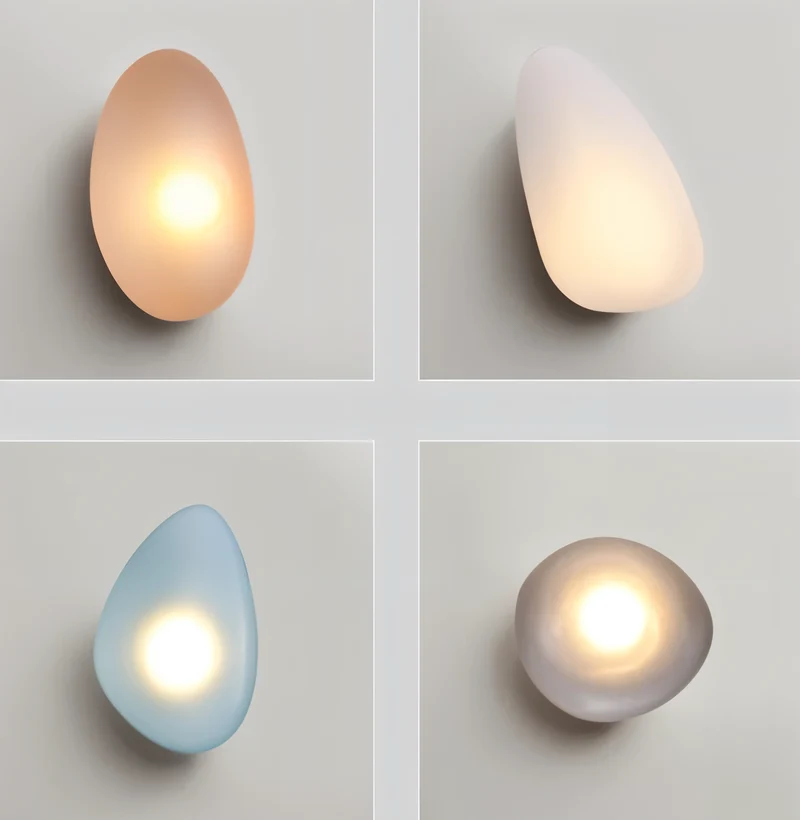 Glazen Wandlamp LED Warm Licht Metalen Rand Woonkamer Slaapkamer Hal Scandinavisch Design Modern Interieur | Sansoti