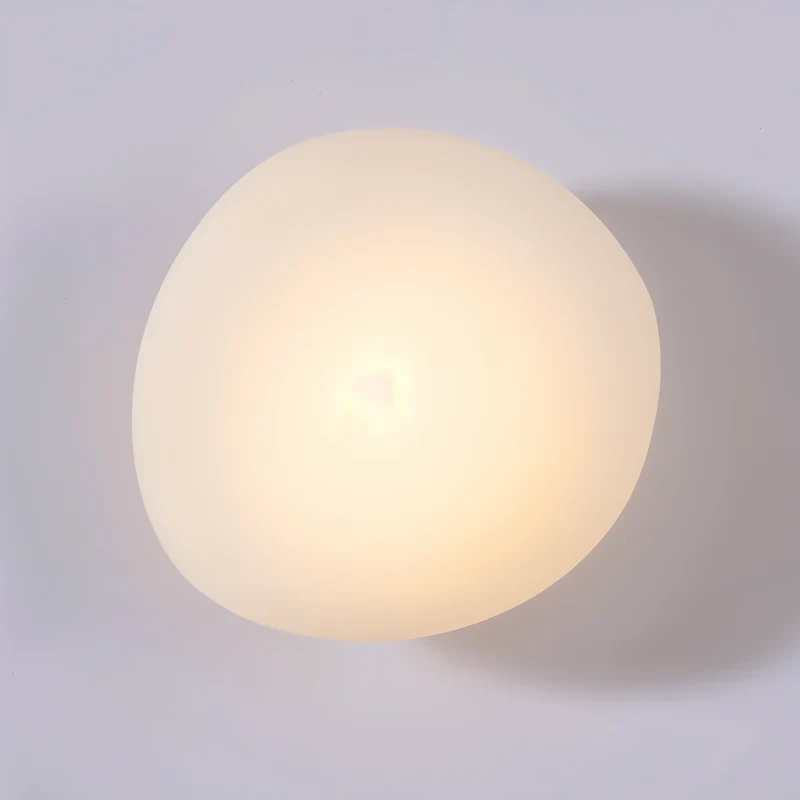 Glazen Wandlamp LED Warm Licht Metalen Rand Woonkamer Slaapkamer Hal Scandinavisch Design Modern Interieur | Sansoti