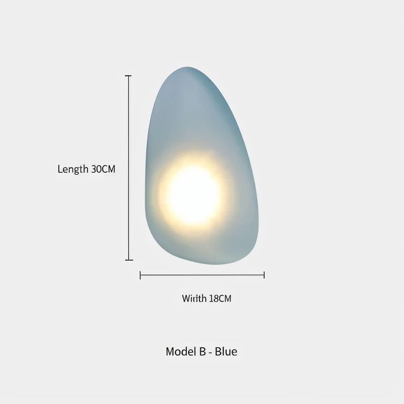 Glazen Wandlamp LED Warm Licht Metalen Rand Woonkamer Slaapkamer Hal Scandinavisch Design Modern Interieur | Sansoti