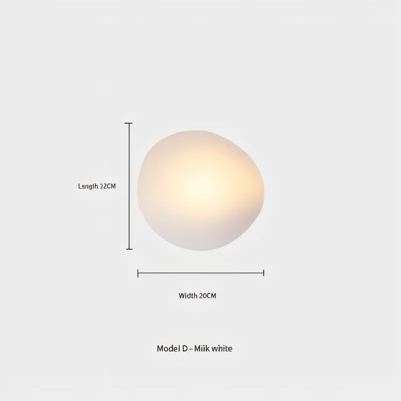 Glazen Wandlamp LED Warm Licht Metalen Rand Woonkamer Slaapkamer Hal Scandinavisch Design Modern Interieur | Sansoti