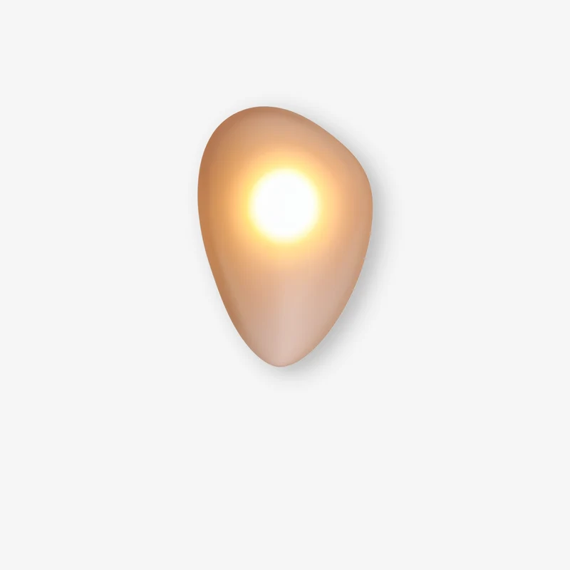 Glazen Wandlamp LED Warm Licht Metalen Rand Woonkamer Slaapkamer Hal Scandinavisch Design Modern Interieur | Sansoti