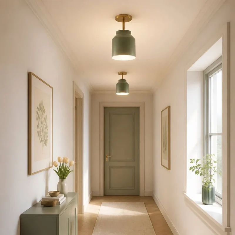 Minimalistisch Plafondlamp Mat Metaal Scandinavisch Design Beige Smokey Grijs | Sansoti