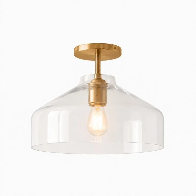 Minimalistisch Plafondlamp Mat Metaal Scandinavisch Design Beige Smokey Grijs | Sansoti