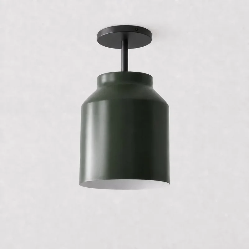 Minimalistisch Plafondlamp Mat Metaal Scandinavisch Design Beige Smokey Grijs | Sansoti