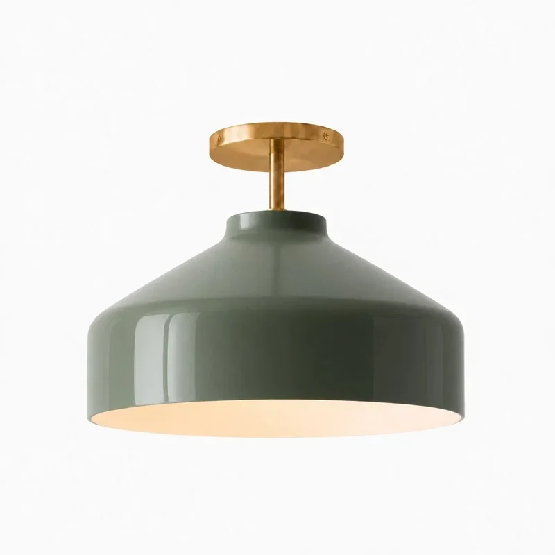Minimalistisch Plafondlamp Mat Metaal Scandinavisch Design Beige Smokey Grijs | Sansoti