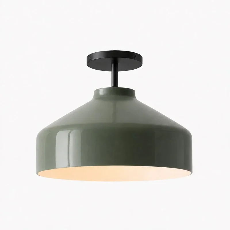 Minimalistisch Plafondlamp Mat Metaal Scandinavisch Design Beige Smokey Grijs | Sansoti