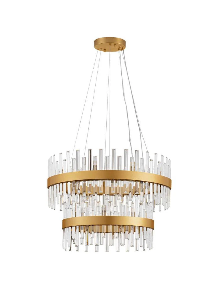 Crown Pendelleuchte 32-flammig Ø 75cm Gold