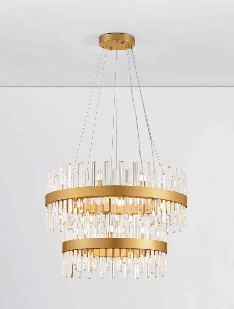 Crown Pendelleuchte 32-flammig Ø 75cm Gold