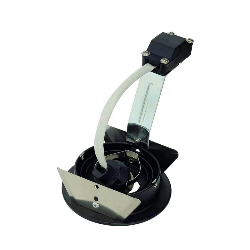 New Tria GU10 Round Downlight Schwarz max. 50W inkl. Blattfedern