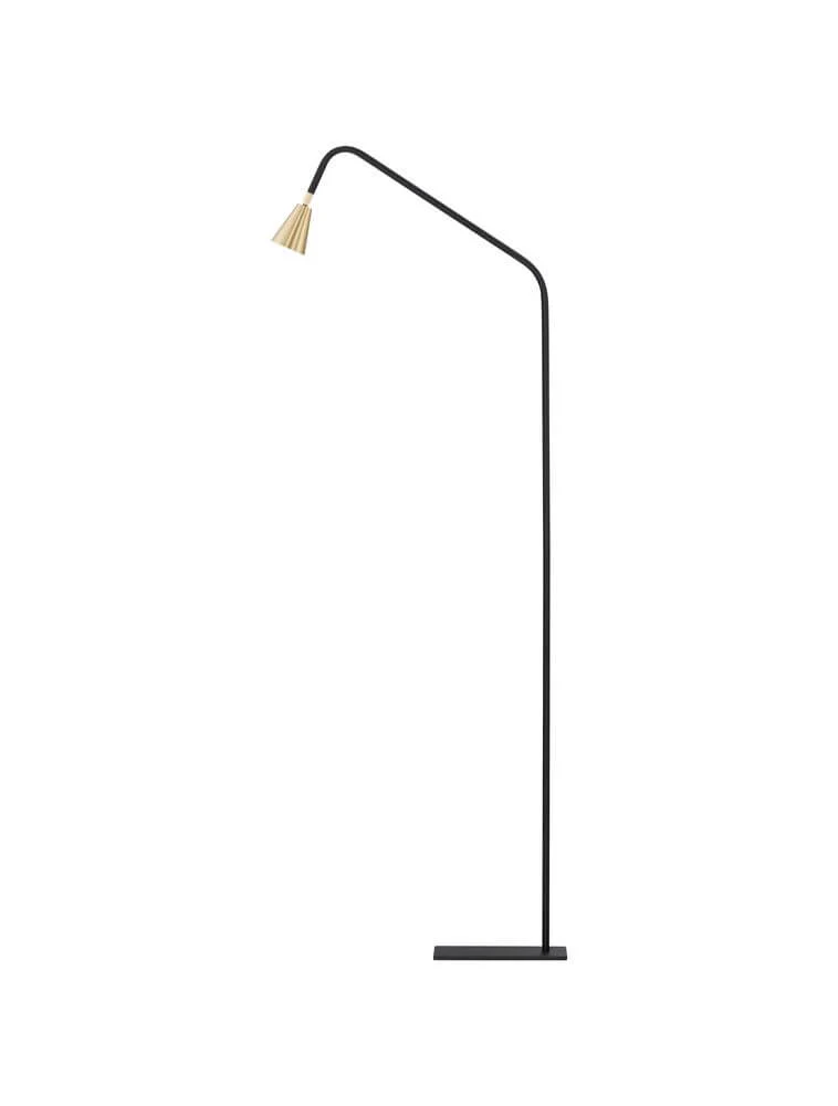 Geko Stehlampe Schwarz, Gold