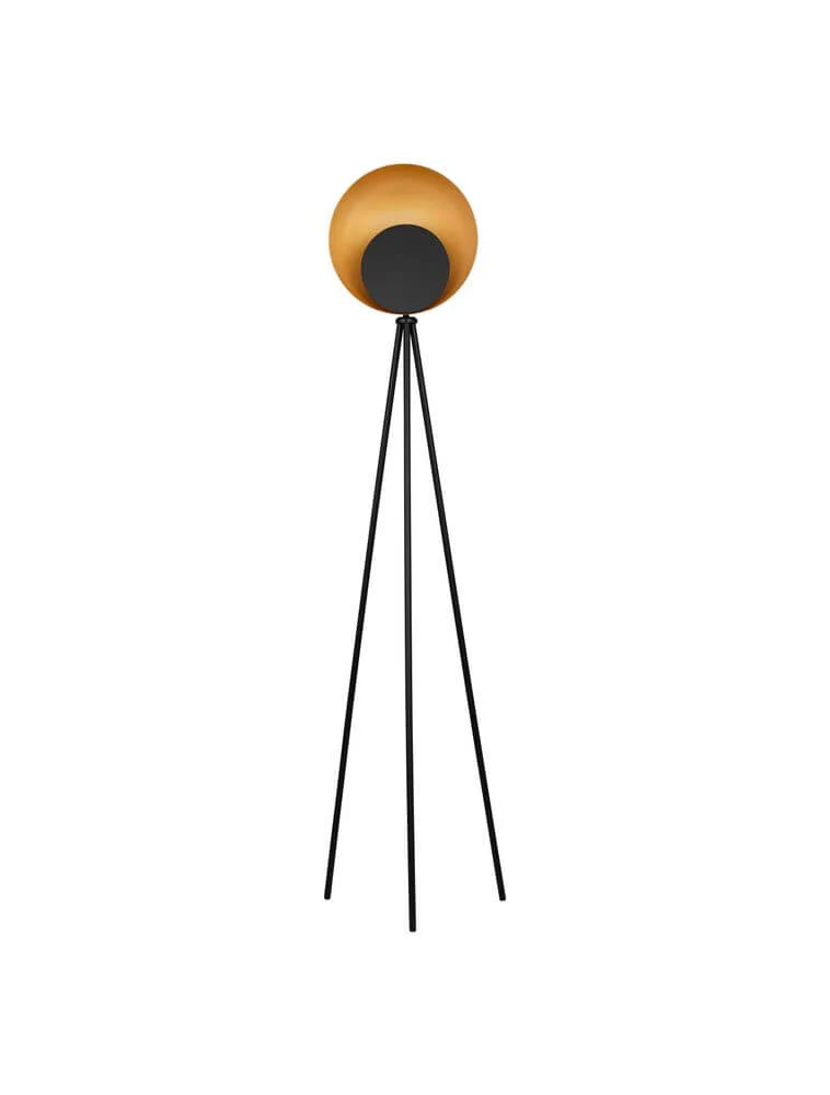 Kitro LED Stehlampe 3000K Schwarz, Gold