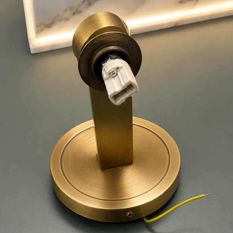 Wandlamp Dubbele Bol Marmer Goud Modern Nordic Design Slaapkamer Woonkamer Hal E27 Dimbaar Luxe Interieur | Sansoti