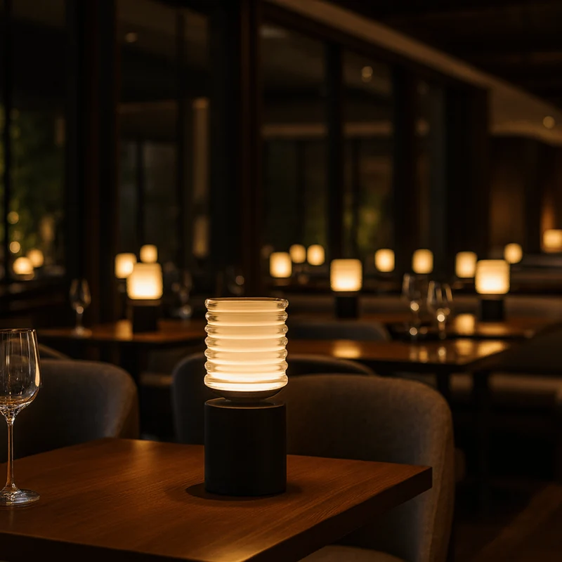Draagbare oplaadbare LED tafellamp met aanraakbediening dimbaar instelbare kleurtemperatuur sfeerlicht | Sansoti