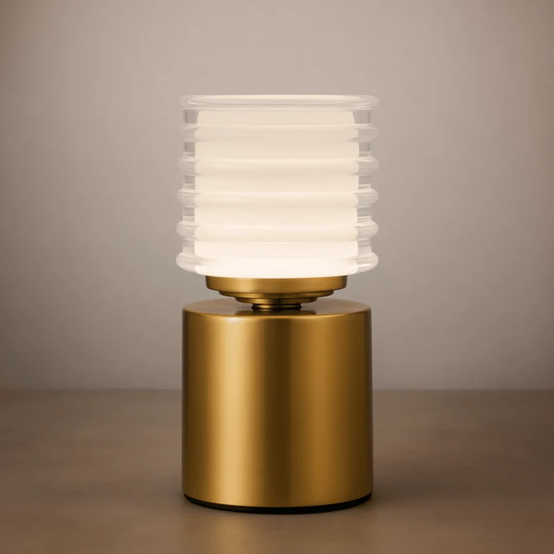 Draagbare oplaadbare LED tafellamp met aanraakbediening dimbaar instelbare kleurtemperatuur sfeerlicht | Sansoti