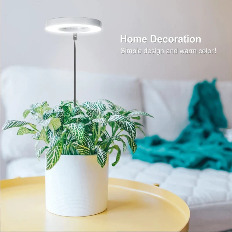 Verstelbare LED Groeilamp Volledig Spectrum met Zwanenhals voor Kamerplanten Binnen 20-65cm Plantverlichting | Sansoti