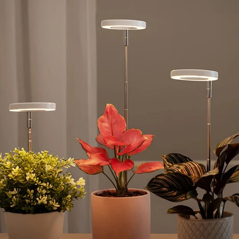 Verstelbare LED Groeilamp Volledig Spectrum met Zwanenhals voor Kamerplanten Binnen 20-65cm Plantverlichting | Sansoti