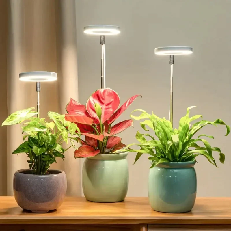 Verstelbare LED Groeilamp Volledig Spectrum met Zwanenhals voor Kamerplanten Binnen 20-65cm Plantverlichting | Sansoti