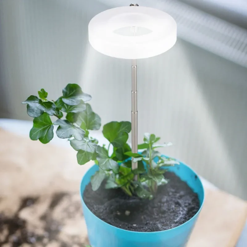 Verstelbare LED Groeilamp Volledig Spectrum met Zwanenhals voor Kamerplanten Binnen 20-65cm Plantverlichting | Sansoti