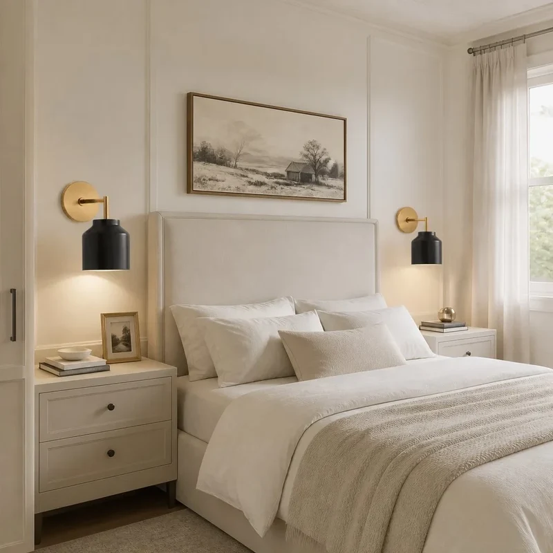 Metalen Wandlamp Minimalistisch Mat Afwerking Scandinavische Stijl Sfeerlicht voor Slaapkamer Gang Woonkamer Interieur | Sansoti