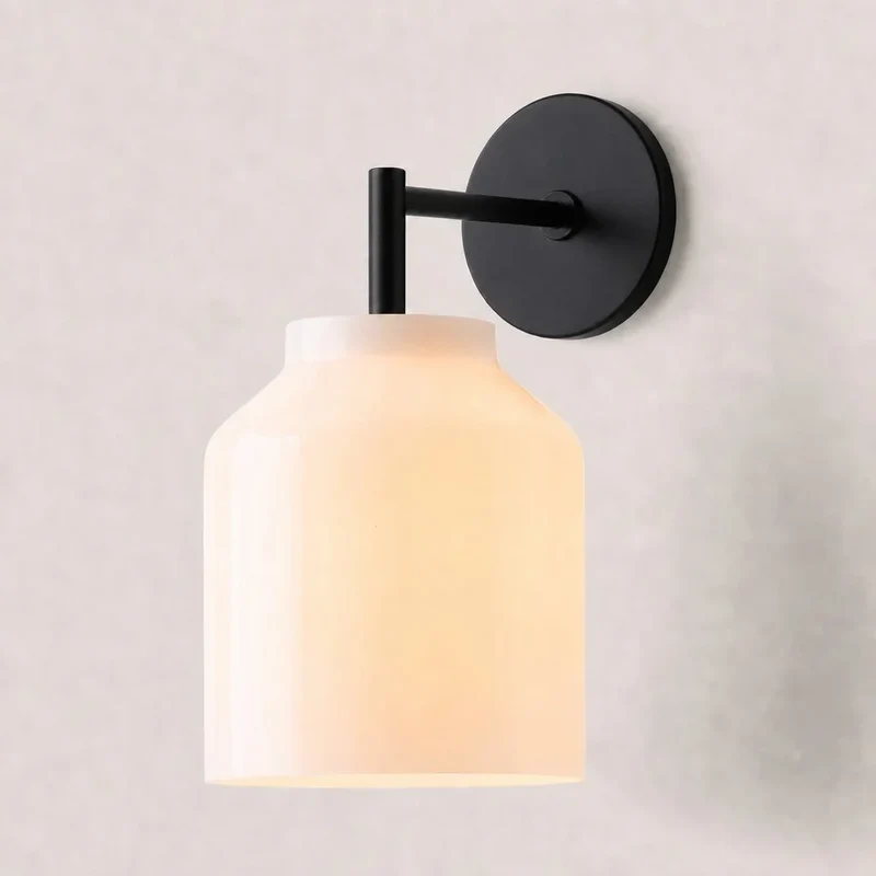 Metalen Wandlamp Minimalistisch Mat Afwerking Scandinavische Stijl Sfeerlicht voor Slaapkamer Gang Woonkamer Interieur | Sansoti