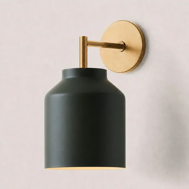Metalen Wandlamp Minimalistisch Mat Afwerking Scandinavische Stijl Sfeerlicht voor Slaapkamer Gang Woonkamer Interieur | Sansoti