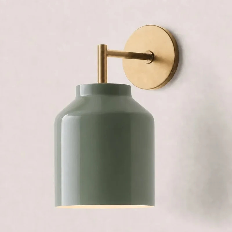 Metalen Wandlamp Minimalistisch Mat Afwerking Scandinavische Stijl Sfeerlicht voor Slaapkamer Gang Woonkamer Interieur | Sansoti