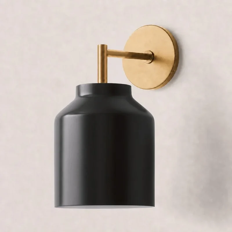 Metalen Wandlamp Minimalistisch Mat Afwerking Scandinavische Stijl Sfeerlicht voor Slaapkamer Gang Woonkamer Interieur | Sansoti
