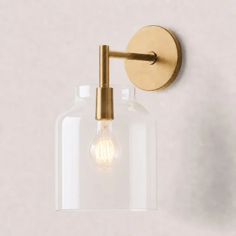 Metalen Wandlamp Minimalistisch Mat Afwerking Scandinavische Stijl Sfeerlicht voor Slaapkamer Gang Woonkamer Interieur | Sansoti