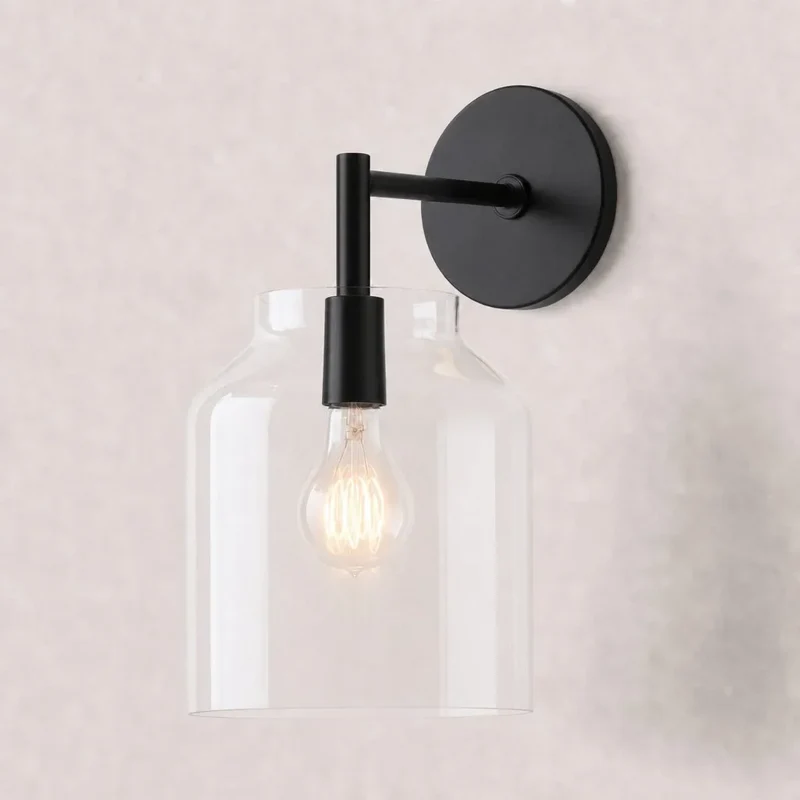 Metalen Wandlamp Minimalistisch Mat Afwerking Scandinavische Stijl Sfeerlicht voor Slaapkamer Gang Woonkamer Interieur | Sansoti