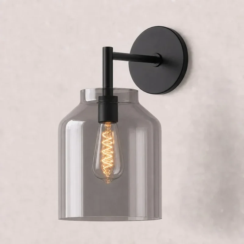 Metalen Wandlamp Minimalistisch Mat Afwerking Scandinavische Stijl Sfeerlicht voor Slaapkamer Gang Woonkamer Interieur | Sansoti