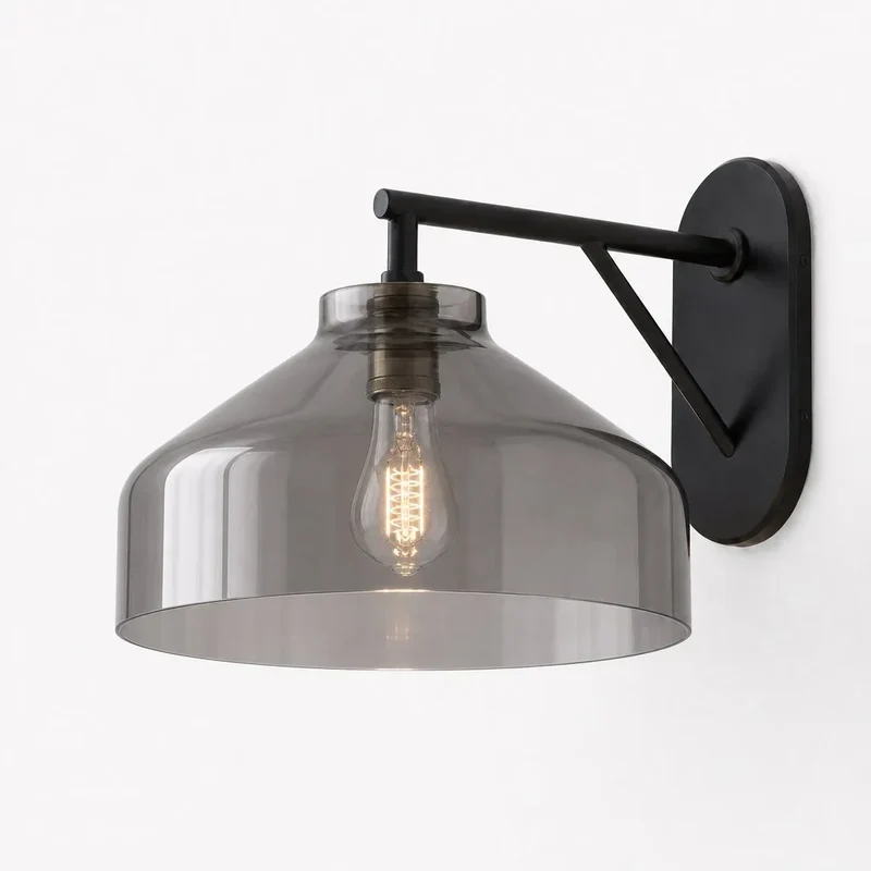 Metalen Wandlamp Minimalistisch Mat Afwerking Scandinavische Stijl Sfeerlicht voor Slaapkamer Gang Woonkamer Interieur | Sansoti