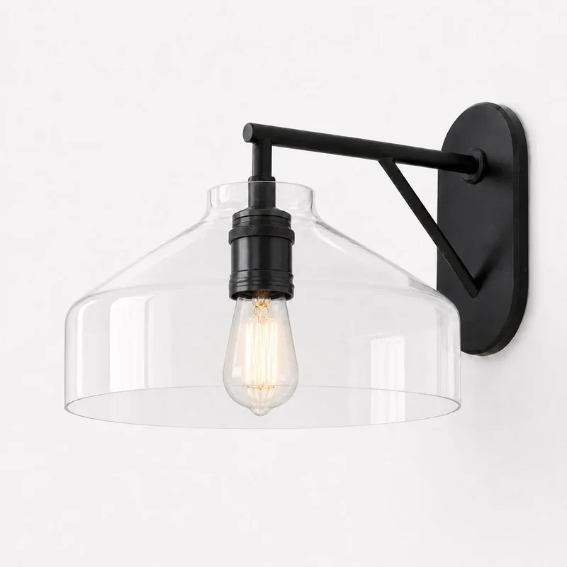 Metalen Wandlamp Minimalistisch Mat Afwerking Scandinavische Stijl Sfeerlicht voor Slaapkamer Gang Woonkamer Interieur | Sansoti