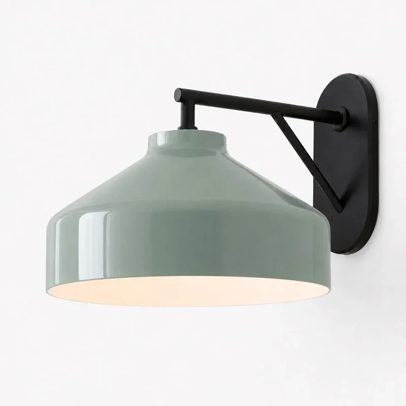 Metalen Wandlamp Minimalistisch Mat Afwerking Scandinavische Stijl Sfeerlicht voor Slaapkamer Gang Woonkamer Interieur | Sansoti