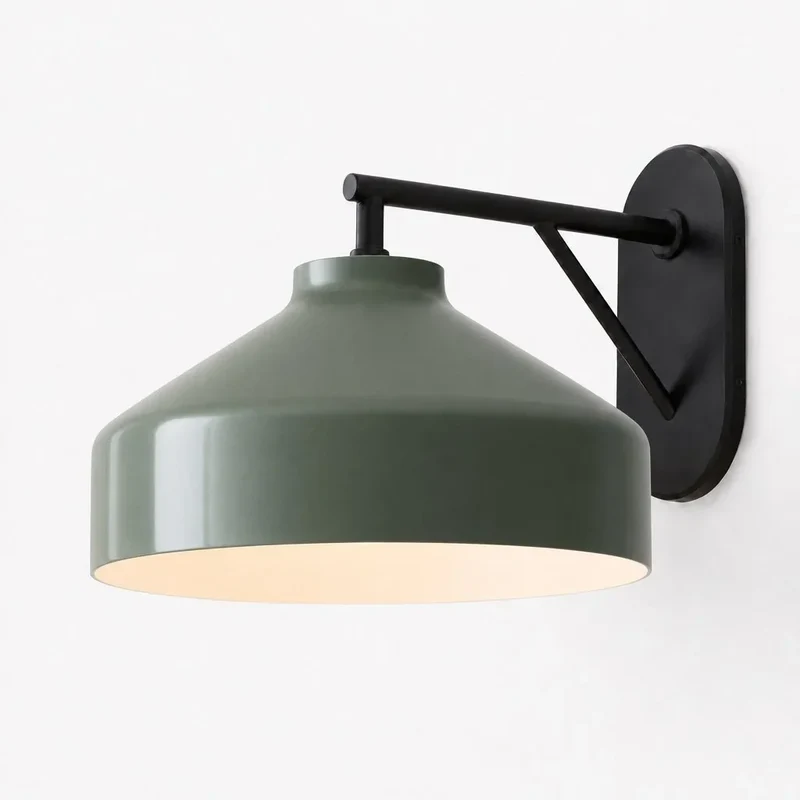 Metalen Wandlamp Minimalistisch Mat Afwerking Scandinavische Stijl Sfeerlicht voor Slaapkamer Gang Woonkamer Interieur | Sansoti