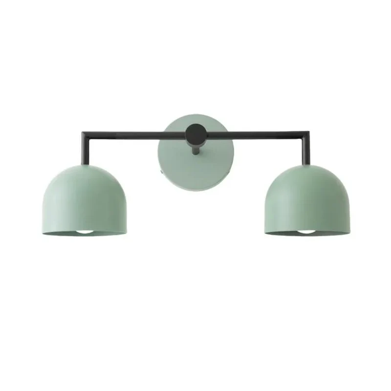 Koepelkapjes Wandlamp Modern Scandinavisch Metaal Zwart Messing 2-3 Lichtpunten Badkamer Hal Slaapkamer Sfeerverlichting | Sansoti